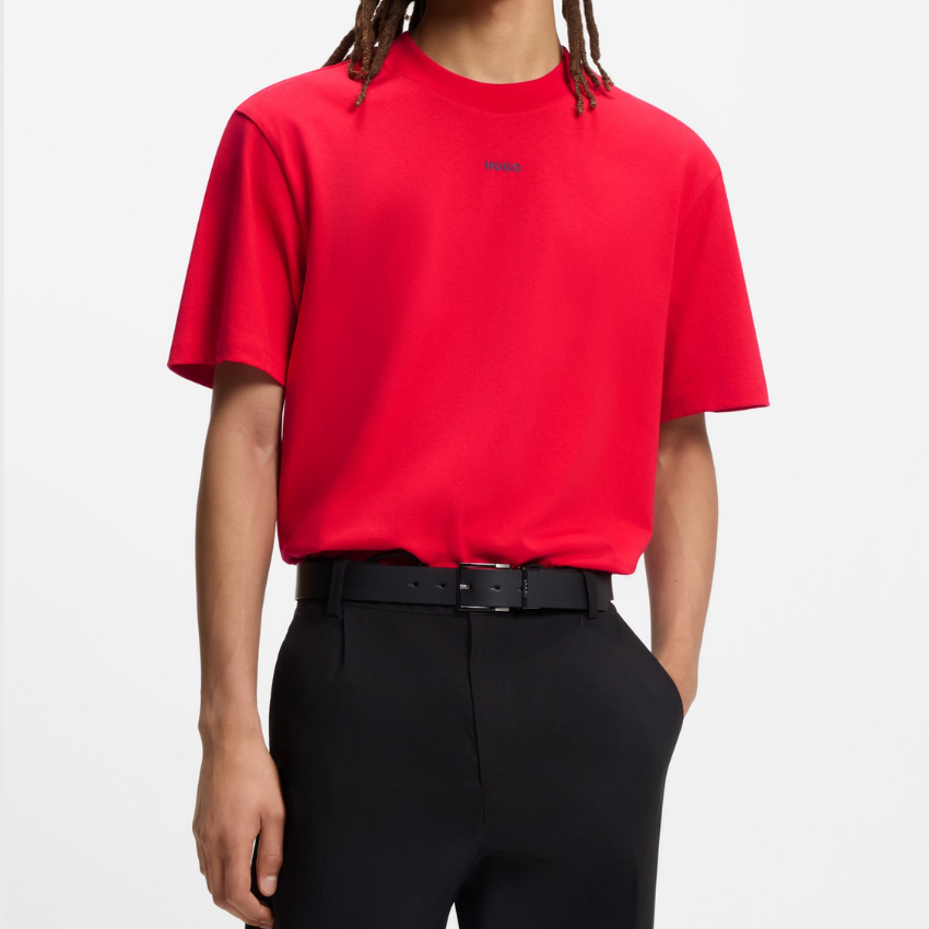 HUGO Men's Dapolino Relaxed-Fit T-Shirt - RED Hugo Boss