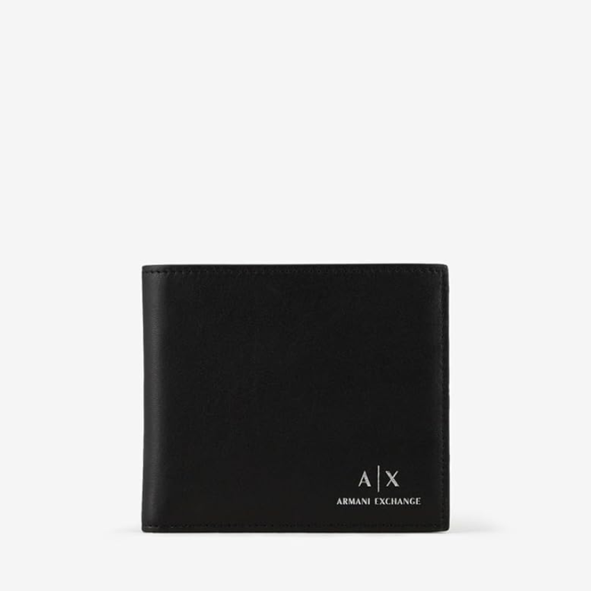 Armani Exchange Men's Black Bi-Fold Wallet ARMANI EXCHANGE