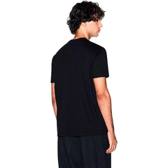 Armani Exchange Men's Night Lab Small Center Logo Cotton T-Shirt – Black ARMANI EXCHANGE