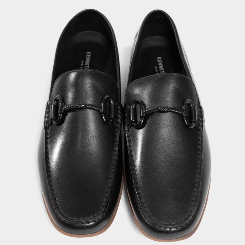 Kenneth Cole Barret Bit Leather Driver Loafers – Black Kenneth Cole