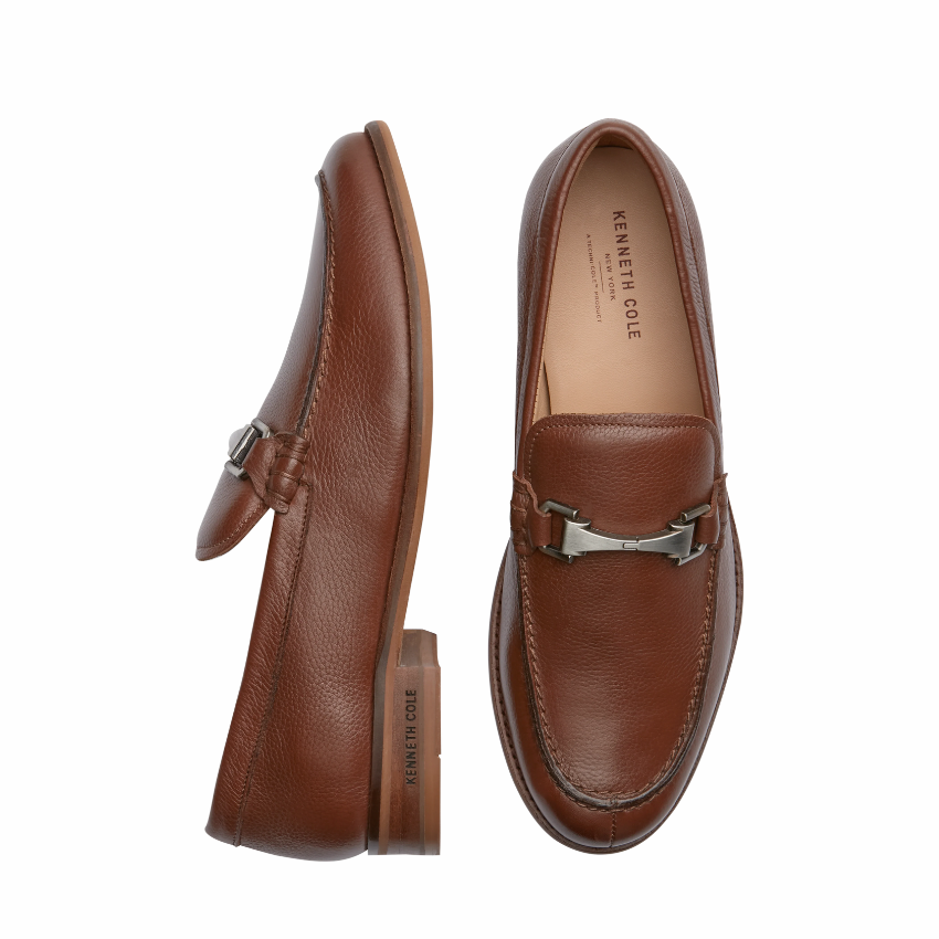 Kenneth Cole Men Shoes-LOAFER Elon Bit Cognac Kenneth Cole
