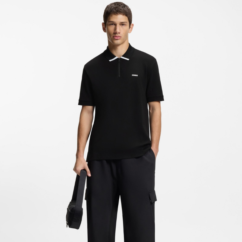 HUGO Men's Dalomino Cotton-Piqué Polo Shirt Hugo Boss