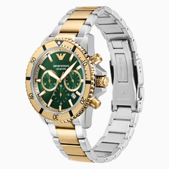Emporio Armani Men’s Chronograph Two-Tone Stainless Steel Watch