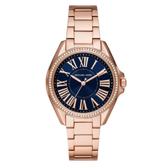 Michael Kors Kacie Three-Hand Rose Gold-Tone Stainless Steel Watch