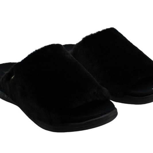 Kenneth Cole Women Sandal-Black Four Cozy Slide