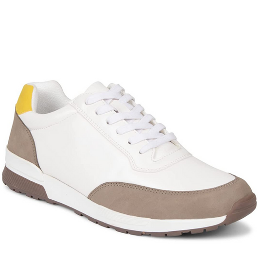 Kenneth Cole Men Shoes-RON JOGGER WHITHE/YELLOW