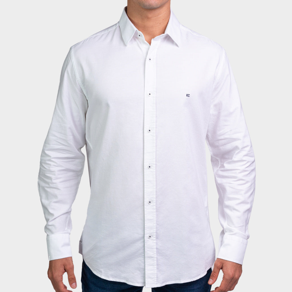 Kenneth Cole Men Shirt-WHITE