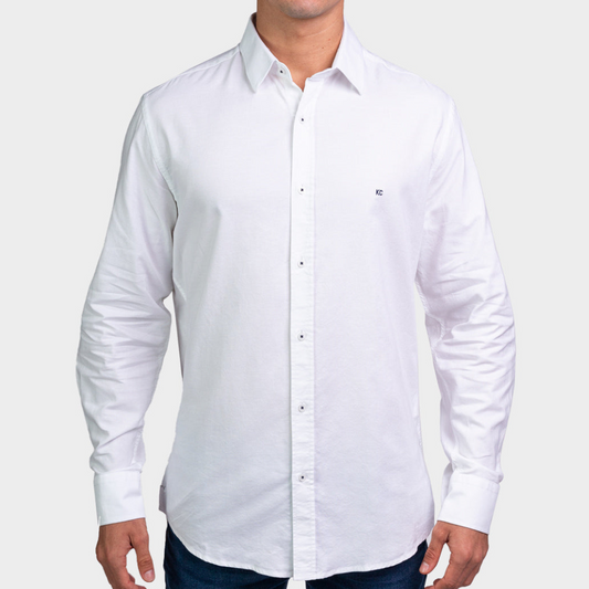 Kenneth Cole Men Shirt-WHITE