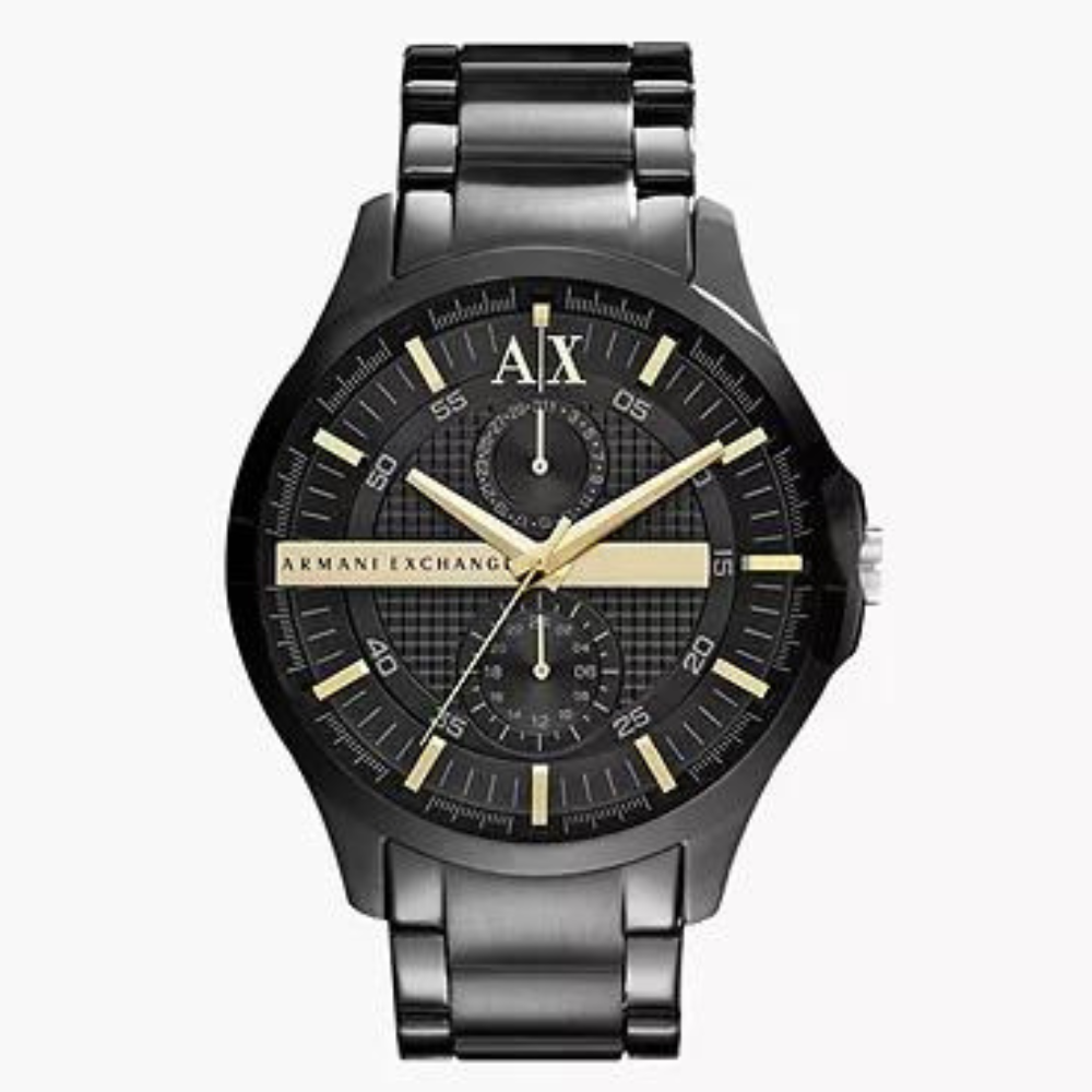 Armani exchange black stainless steel bracelet watch hot sale