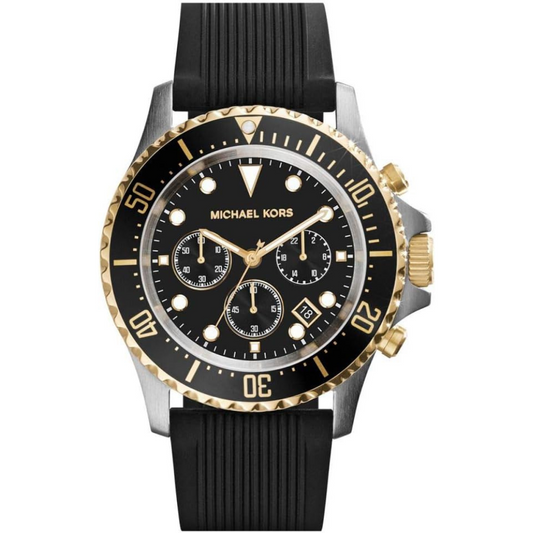 Michael Kors Everest Watch for Men - Analog Silicone Band - MK8366