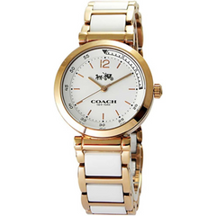 Coach Watch For Women - Analog Ceramic and Stainless steel Strap, 14502463