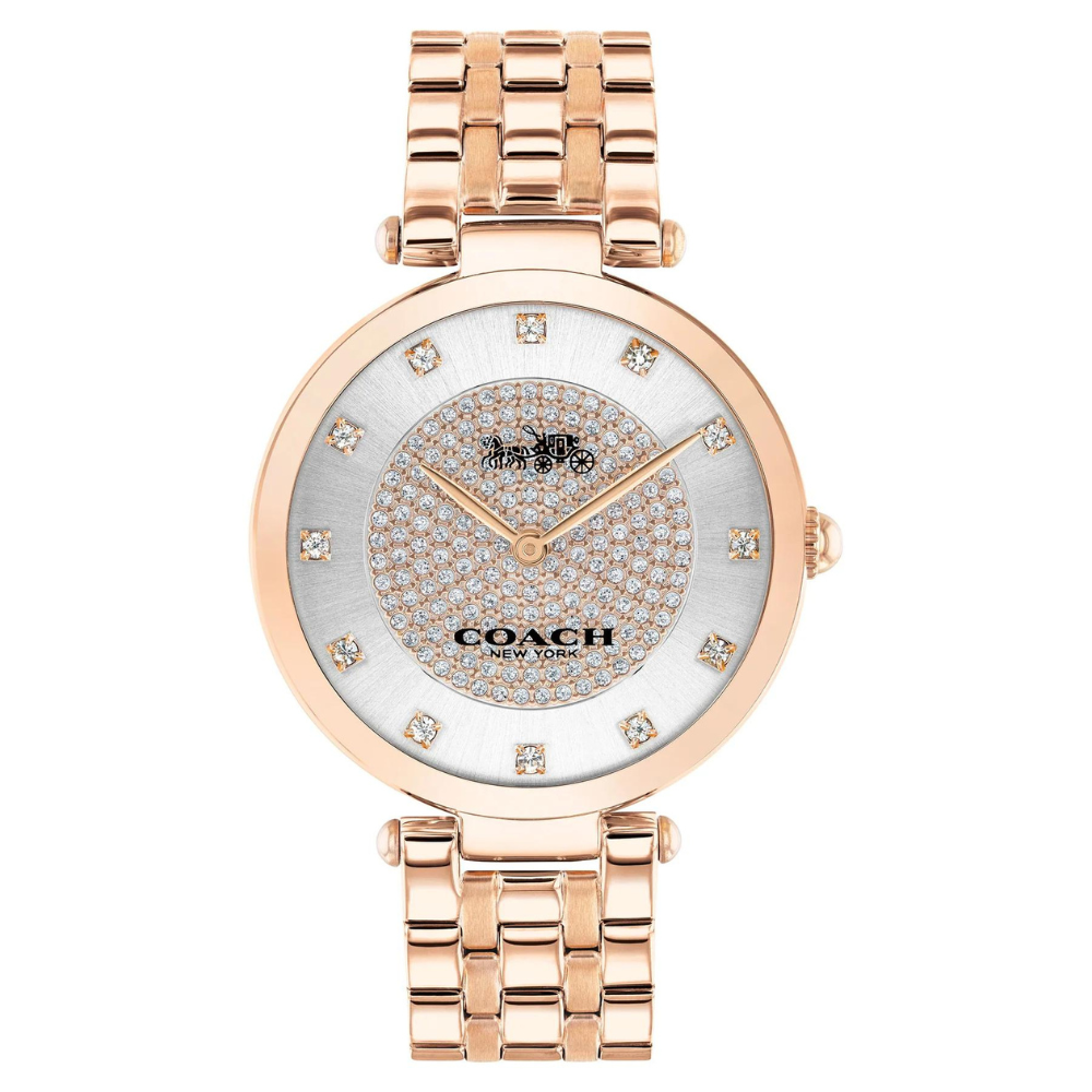 Coach Park Rose Gold Steel Silver White Dial Women's Watch - 14503735