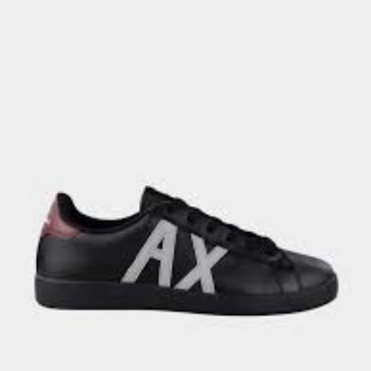 ARMANI EXCHANGE, Leather sports shoes with logo