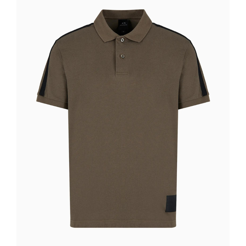 Regular fit cotton piqué polo shirt