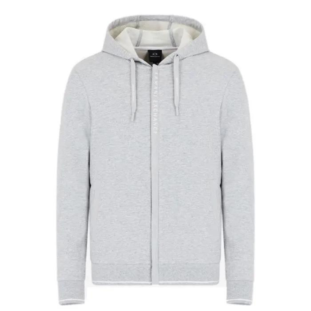 Armani Exchange hooded sweatshirt 8NZM82-ZJH3Z-3901. Grey color