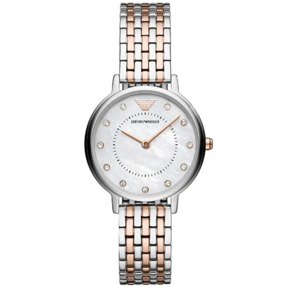 Emporio Armani Women’s Quartz Stainless Steel Mother of Pearl Dial Watch AR2508