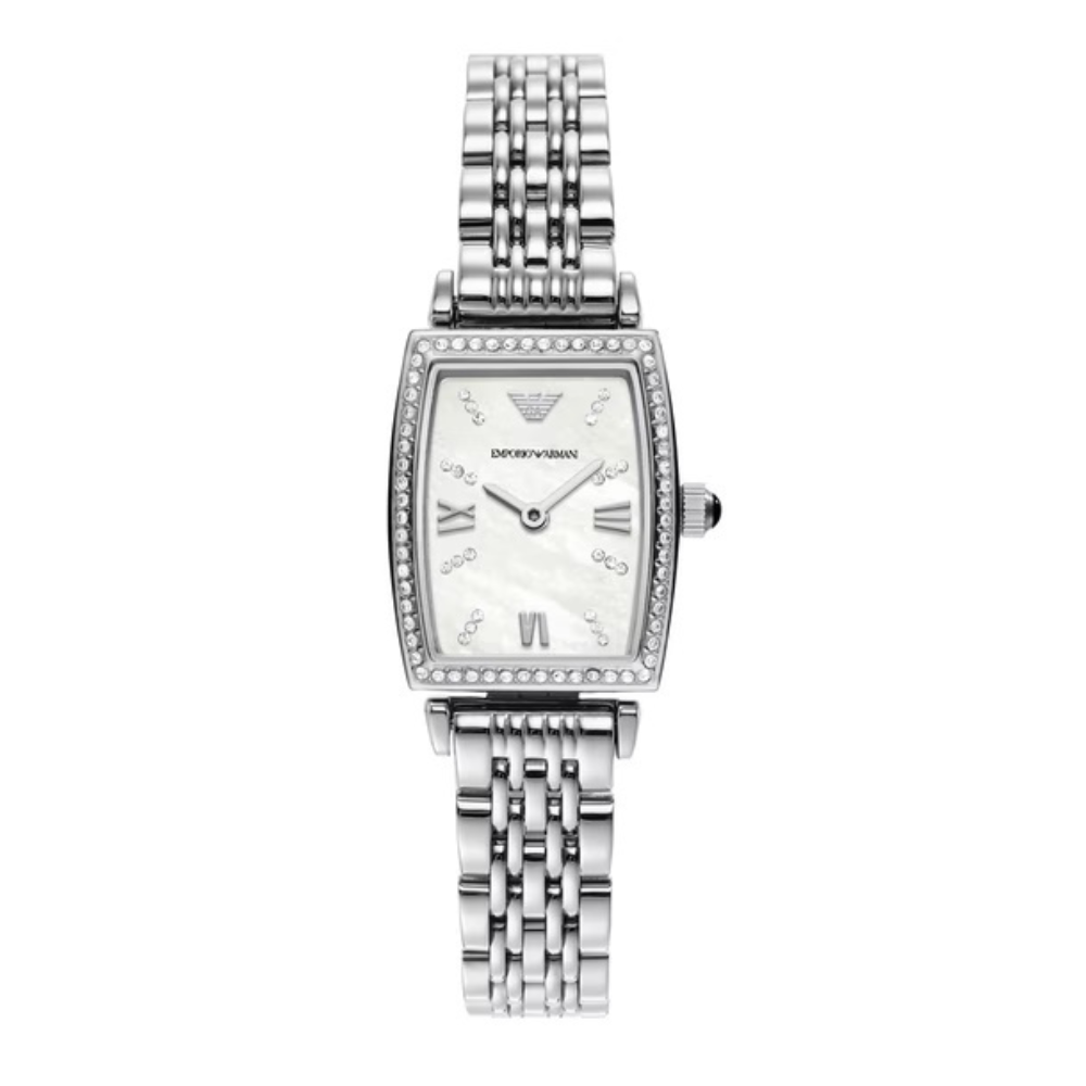 Emporio Armani Women’s Analog Quartz Stainless Steel White Dial Watch AR11405