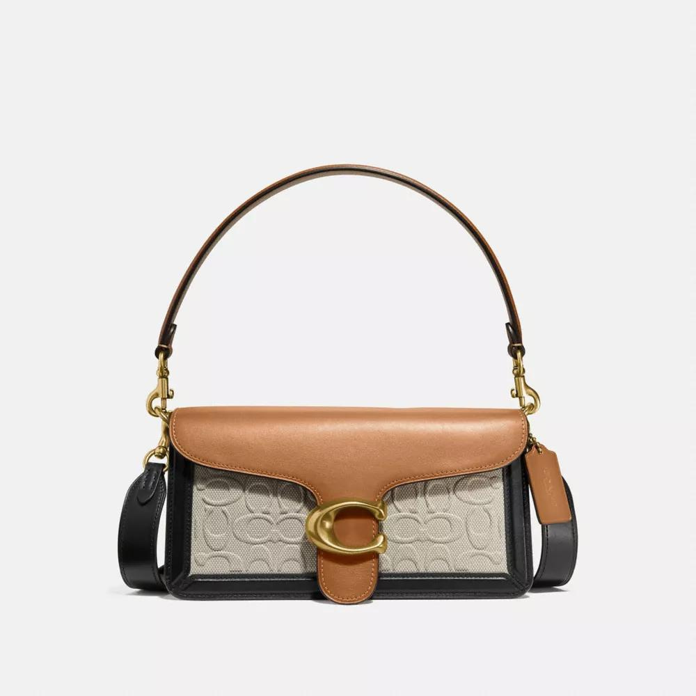 CoachTabby Shoulder Bag In Blocked Signature Canvas