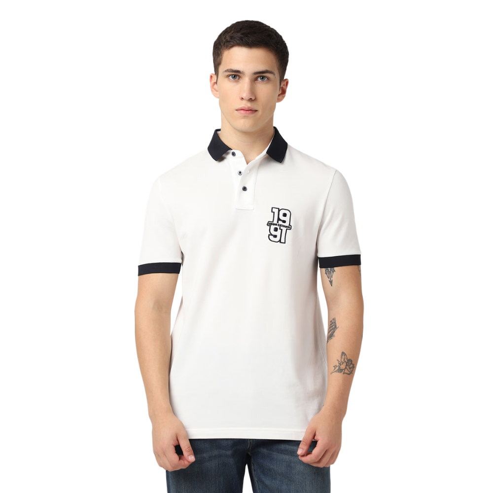 Armani Exchange 1991 Classic Neck Regular Fit Polo Men's Polo T-shirt