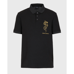 Armani Exchange Cotton Embroidered Polo T-shirt