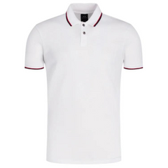 Armani Exchange Polo Shirt 8NZF75 Z8M5Z 1100 White Regular Fit