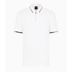 Armani exchange zipped polo shirt