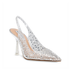 STEVE MADDEN JEWELER CLEAR HEEL