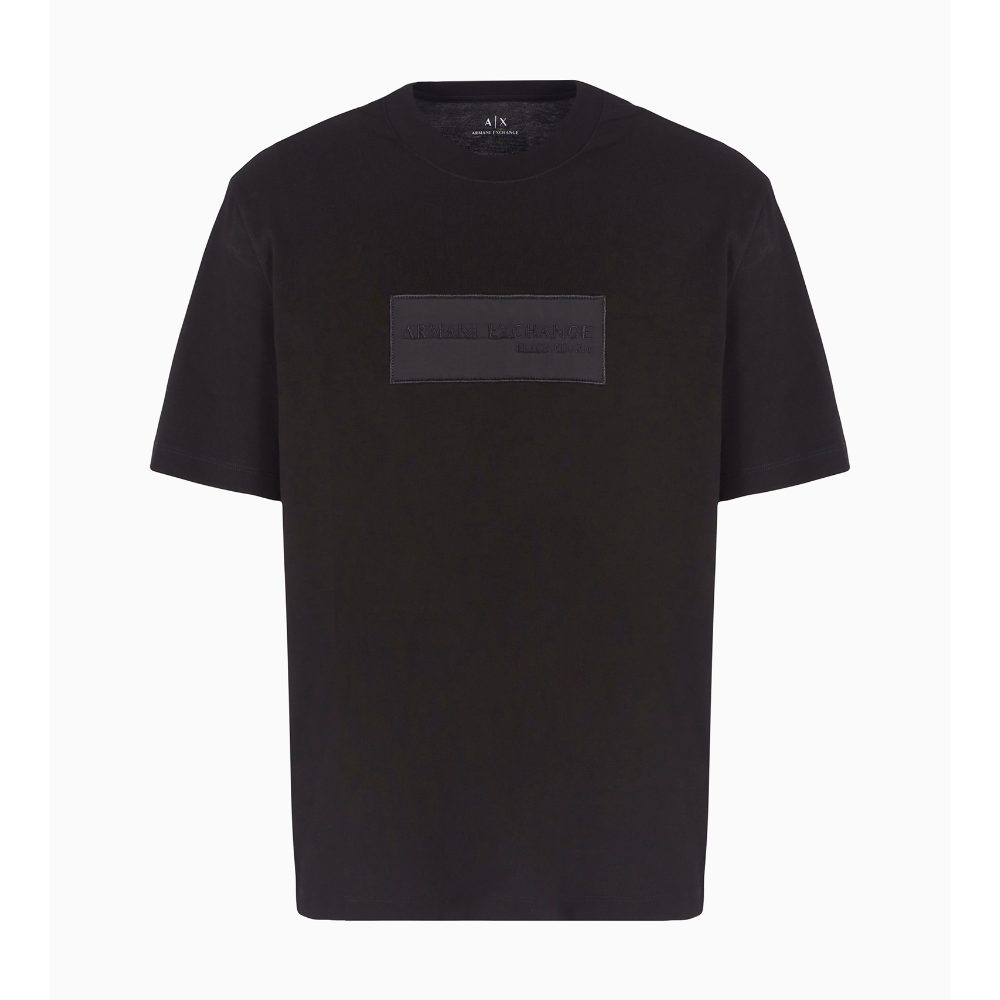 Armani Exchange RELAXED FIT T-SHIRT WITH LOGO APPLICATION