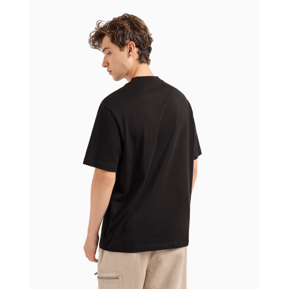 Armani Exchange RELAXED FIT T-SHIRT WITH LOGO APPLICATION