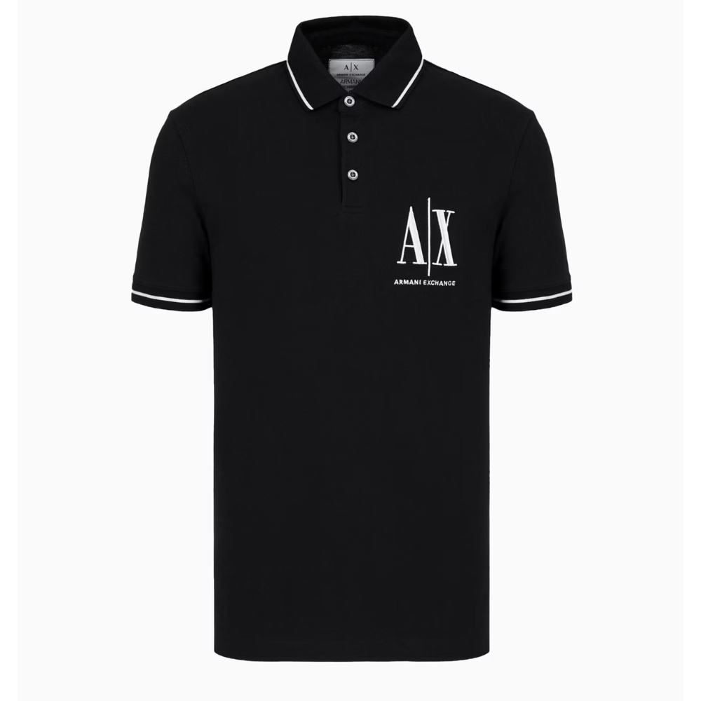 ARMANI EXCHANGE REGULAR FIT POLO SHIRT IN ICON PROJECT PIQUET