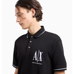 ARMANI EXCHANGE REGULAR FIT POLO SHIRT IN ICON PROJECT PIQUET