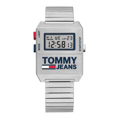 Tommy Hilfiger Tommy Jeans Expedition Silver Stainless Steel Digital Dial Quartz Unisex Watch