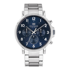 Tommy Hilfiger Men’s Quartz Silver Stainless Steel Blue Dial