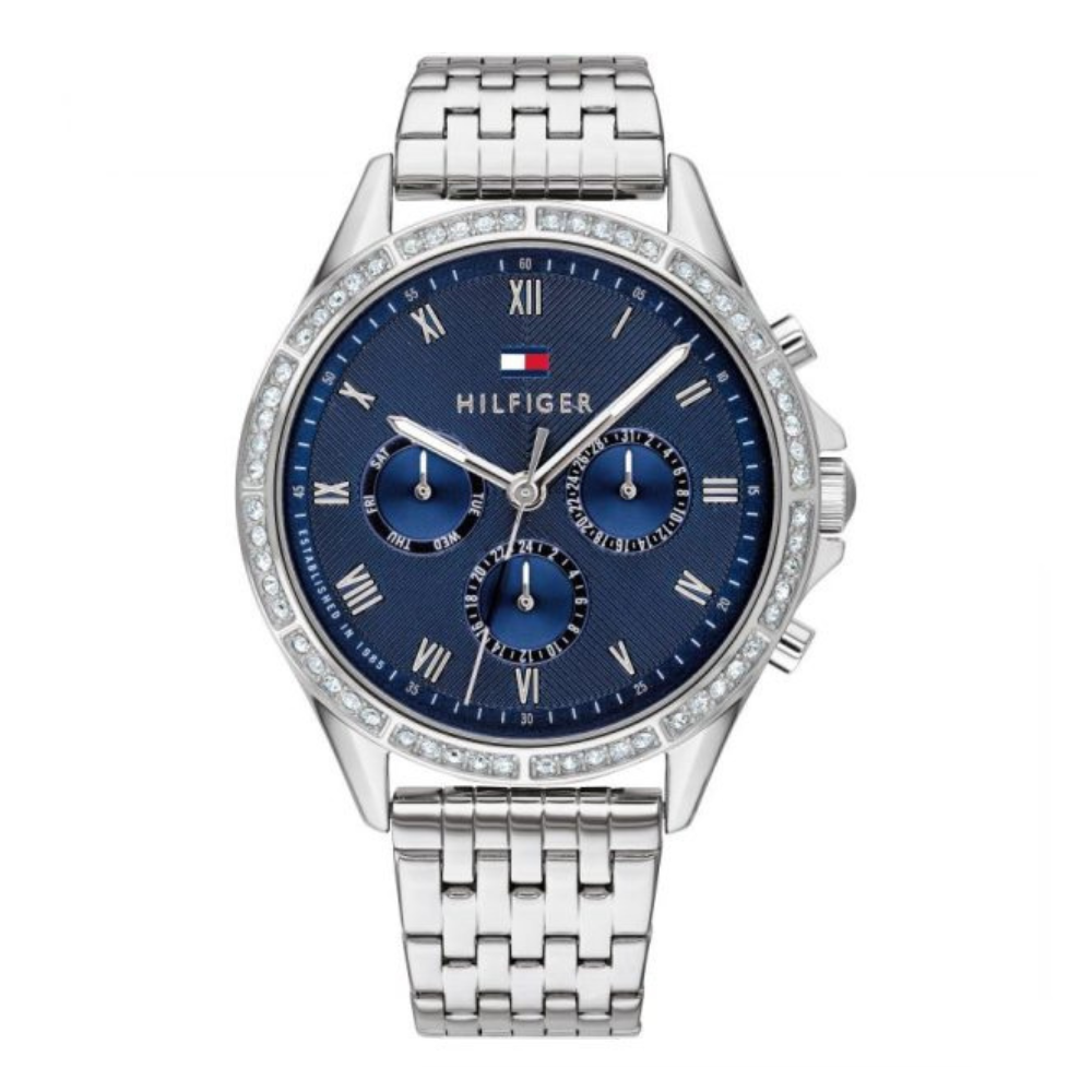 Tommy Hilfiger Women’s Quartz Silver Stainless Steel Blue Dial Watch