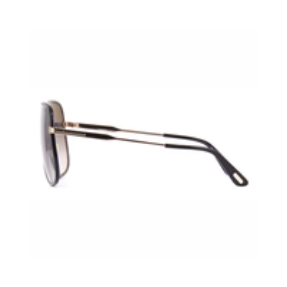 Tom Ford Sunglasses Brady Black Gold Grey Oversized Square