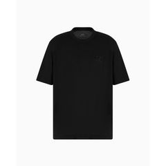Armani Exchange Regular fit T-shirt with print on the chest Black