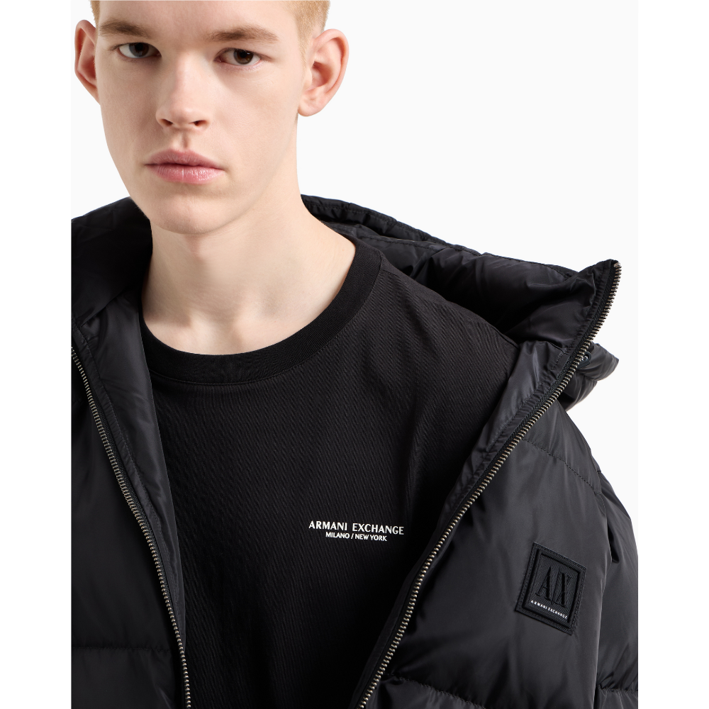 Armani Exchange Regular fit T-shirt with logo Black