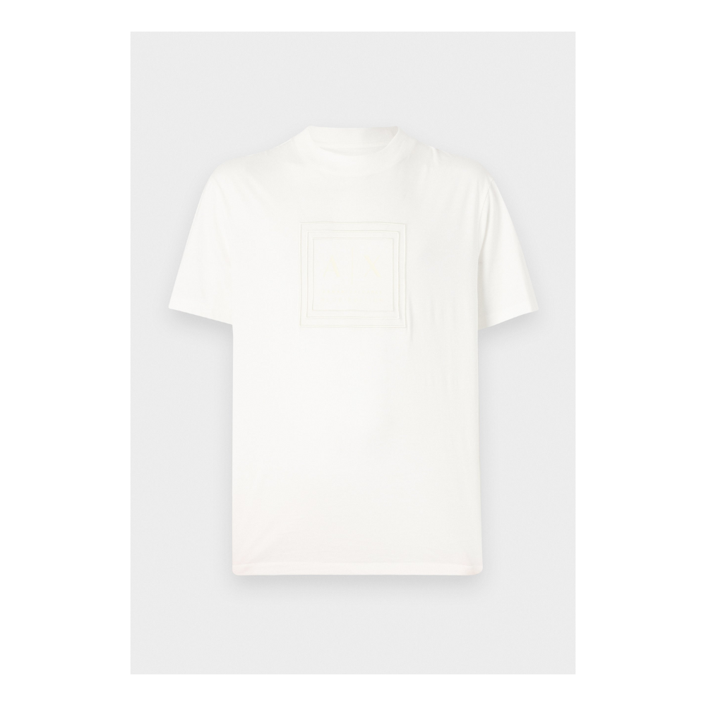 Armani Exchange Men's Regular T-shirt Off-White