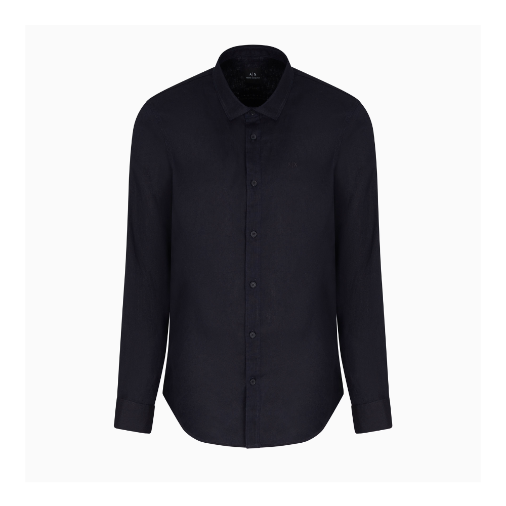 Armani Exchange Regular fit linen shirt
