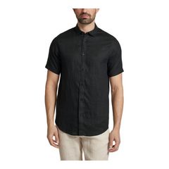 ARMANI EXCHANGE LINEN REGULAR FIT SHIRT