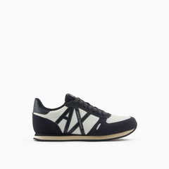 Armani Exchange Men’s Sneakers ECO-SUEDE Navy/Jet Set/Off-White