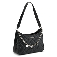 TANA TOP ZIP SHOULDER BLACK