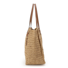 GUESS IRENE TOTE BAG NATURAL COGNAC