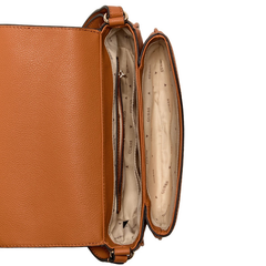 CALEBRA CONVERTIBLE CROSSBODY FLAP COGNAC
