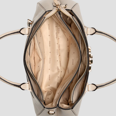 TAUPE SALINGE LUXURY SATCHEL BAG