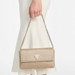 GOLD ZALINA CLUTCH BAG