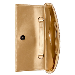 GOLD ZALINA CLUTCH BAG