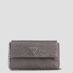 SILVER ZALINA CLUTCH BAG