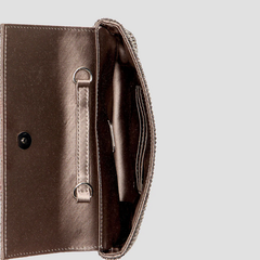 SILVER ZALINA CLUTCH BAG