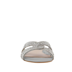 Steve Madden Musa Silver Flat Sandals